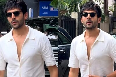 Kartik Aaryan Opts For Black And White Cool Casual Look As He Gets Papped In The City, Watch Video