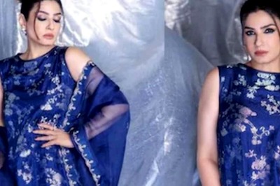 Raveena Tandon Proves She’s The OG Queen In Traditional Blue Ensemble
