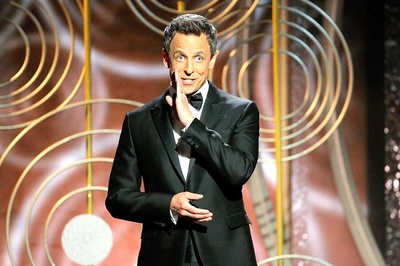 Seth Meyers Rips Into Hollywood's Sexual Misconduct Scandal at 'Black' Golden Globes