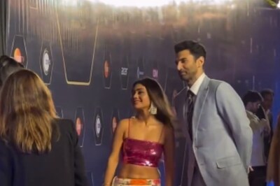 Aditya Roy Kapur And Sreejita De Pose For A Happy Frame At Dadasaheb Phalke Awards 2024