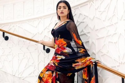 Rashmika Mandanna's Affair With Floral Saree Has Fans' Approval