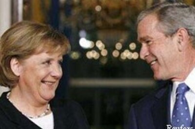 'No back rubs', Bush tells Merkel