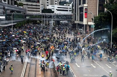 Knife-wielding Man Attacks Pro-Beijing Lawmaker in Hong Kong Amid Violent Protests