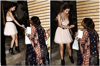 Malaika Arora Wins Hearts with as She Helps Out Underprivileged Woman Outside Restaurant