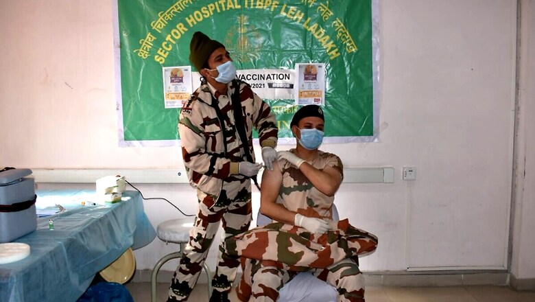 20 ITBP Personnel Get Covid-19 Vaccine in Ladakh's Leh