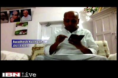 Bihar minister Awadhesh Prasad Kushwaha resigns after sting operation shows him accepting Rs 4 lakh bribe