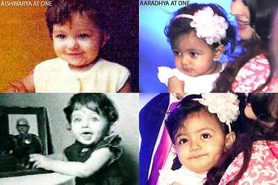 Pic: Aaradhya & Aishwarya at one; splitting image