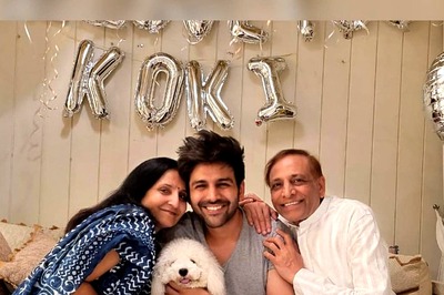 Kartik Aaryan Gets Sweet Birthday Present from Family, Posts Pics; Kriti Sanon's Reply Grabs Eyeball