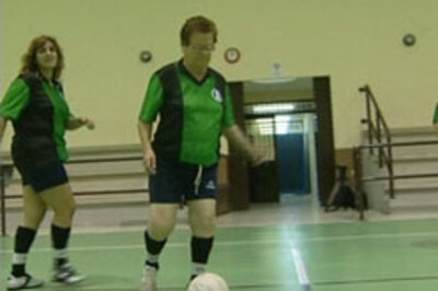 A new age soccer team of old women