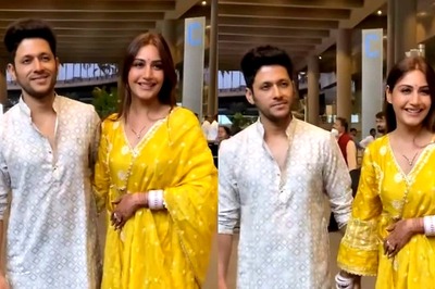 Newlyweds Surbhi Chandna-Karan Sharma Hold Each Other Close In First Appearance, Return To Mumbai; Watch