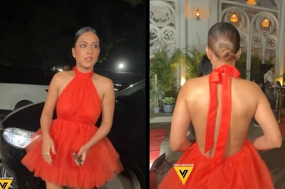 Sexy! Nia Sharma Turns The Heat Up In A Red-Hot Backless Dress; Watch Video