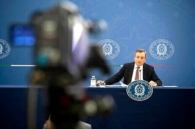 Draghi Credits Vaccines For Italy's Economic Recovery