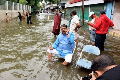 Bhopal Mayor Sits on Dharna in Knee-Deep Water to 'Highlight Civic Woes'