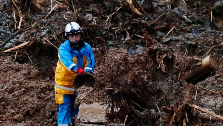 Rescuers Search for Survivors in Landslide-hit Japan Town
