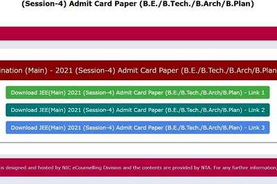 JEE Main 2021 Fourth Session Admit Card Released, Steps to Download