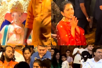 Newlyweds Anant Ambani and Radhika Merchant Bring Ganpati Home; Mukesh Ambani Welcomes Them | Watch