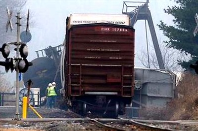 Freight train derails in New Jersey