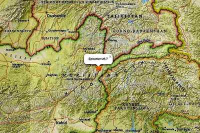 5.7-magnitude earthquake hits Hindu Kush region, tremors felt in Kashmir Valley, other parts of north India