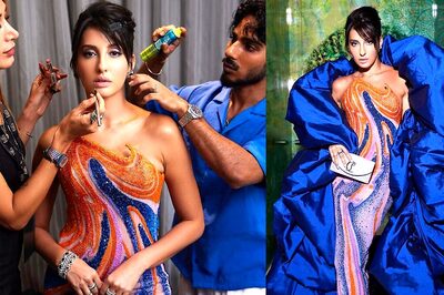 Nora Fatehi Pulls off Another Gorgeous Look In Vibrant Bodycon Gown in Latest Pictures from IIFA