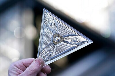 Workers Install 192 Crystals On Times Square New Year's Ball