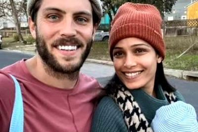 New Parents Freida Pinto and Cory Tran Go for an Evening Walk With Baby Son Rumi-Ray, See Pic