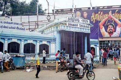 Neta Vijay? At Mersal Release, a Movie Hall Which Resembles State Secretariat