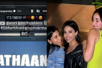 Ananya Panday Poses With BFF Suhana Khan After Watcing Shah Rukh Khan's Pathaan, See Pics