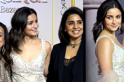 Alia Bhatt Attends Sanjay Leela Bhansali's Heeramandi Premiere With Neetu Kapoor, Soni Razdan | Watch