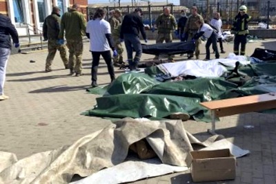 35 Killed, 100 Injured After Russia Fires Rocket at Train Station in Eastern Ukraine