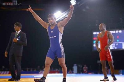 CWG 2014: India complete golden hat-trick on the wrestling mat