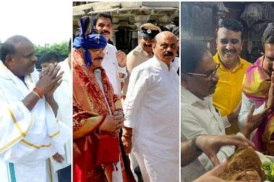 'Devout' Karnataka Netas on 'Poll Stroll' to Temples, Kempegowda Statue as 'Amavasya' Haunts Key Days