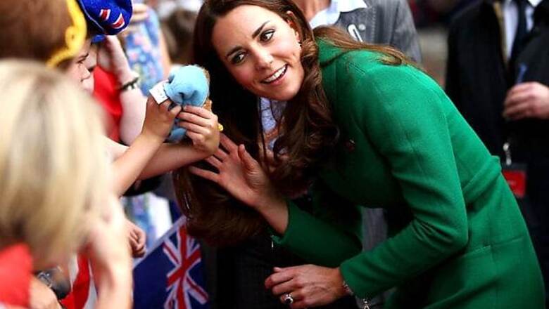 Kate Middleton meets ailing children at a hospital in New Zealand