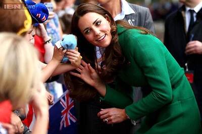 Kate Middleton meets ailing children at a hospital in New Zealand