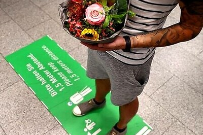 German-Brazilian couple hug again after coronavirus separation