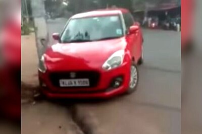 WATCH|Maruti Suzuki Swift Driver Attempts Drifting on a Busy Road, Hits Electric Pole [Video]