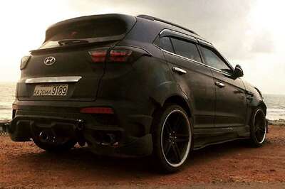 Heavily Modified Hyundai Creta With Black Theme Looks Flamboyant    