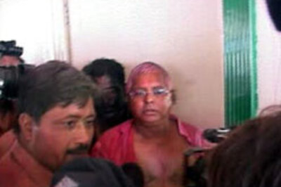 Colourful Lalu gets jiggy on Holi