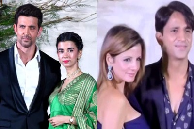 Hrithik Roshan-Saba Azad Pose Together At Richa-Ali's Wedding Reception, Sussanne and Arslan Attend Too