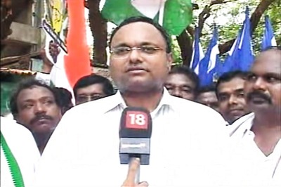 Karti Chidambaram Likens Cong, DMK, AIADMK to 'Family Pvt Ltd Companies'