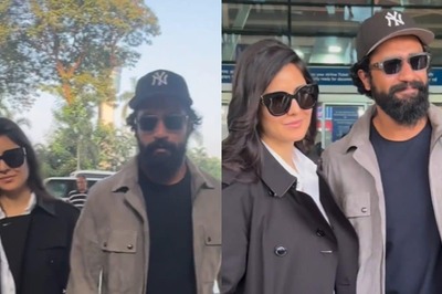 Katrina Kaif And Vicky Kaushal Hold Hands, Twin In Black As They Leave For New Year Vacay | Watch