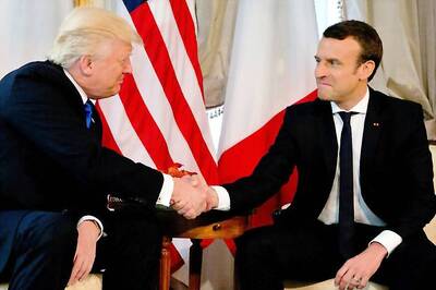 French President Macron Does a 'Trump Handshake' on Donald Trump
