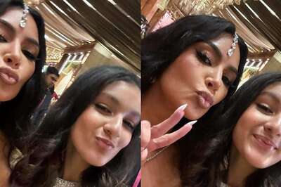Mahesh Babu's Daughter Sitara Meets Kim Kardashian at Ambani Wedding, Pouts in Selfies With Her; See Pics