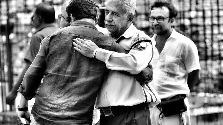 Neeraj Pandey Welcomes Naseeruddin on Aiyaary Set