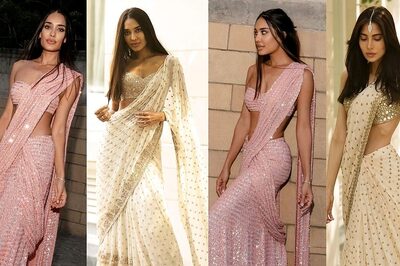 Lisa Haydon Absolutely Slays the Ethnic Looks in THESE Gorgeous Sarees; See Photos