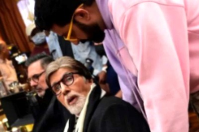 Abhishek Bachchan Pays Amitabh Bachchan a Surprise Visit on Uunchai Set: 'Some Things Never Change'