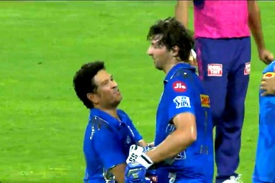 WATCH: Tim David's Final-Over Six Against Rajasthan Royals Leaves Sachin Tendulkar Elated