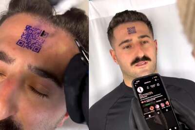 Man Gets QR Code Tattoo On Forehead, People Want To Know The Reason