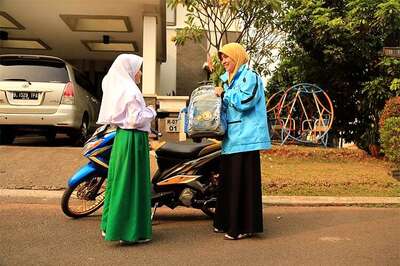 Women motorbike drivers offer female-only riding service in Jakarta