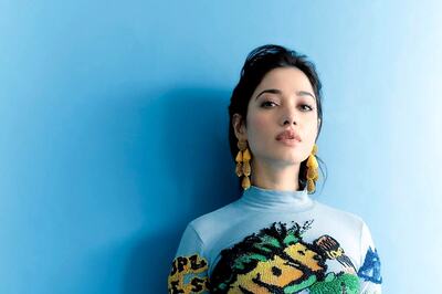 With Her Blue Graffiti Attire, Tamannaah Bhatia Proves She Is The Glamour Queen