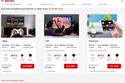 Airtel V-Fiber Broadband: 1Gbps Speed, 1000GB Free Data And Plans From Rs 799